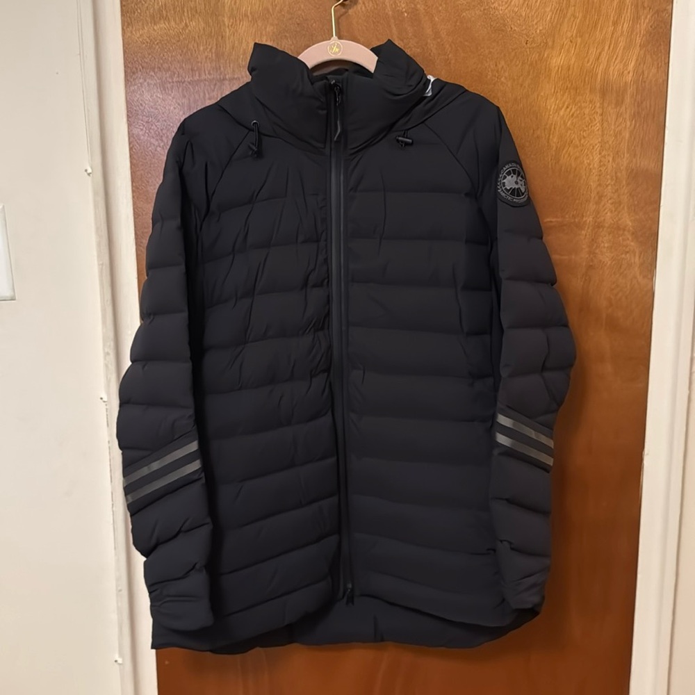 Canada Goose Women’s Lightweight Dark Grey Puffer with Hood